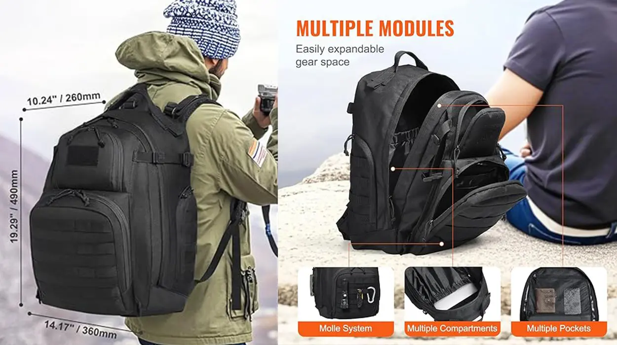 Mochila táctica Vevor Molle de 40 litros barata