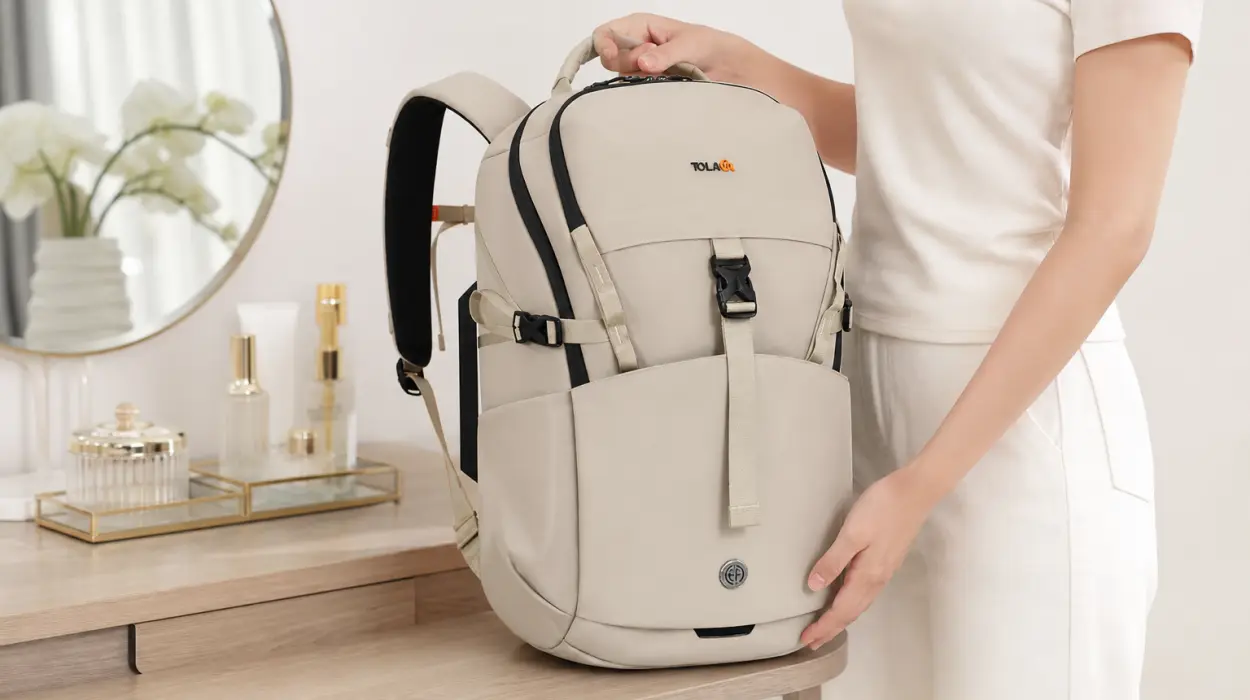 Mochila de viaje y cabina de 30L, repelente al agua, con compartimento para portátil de 15,6