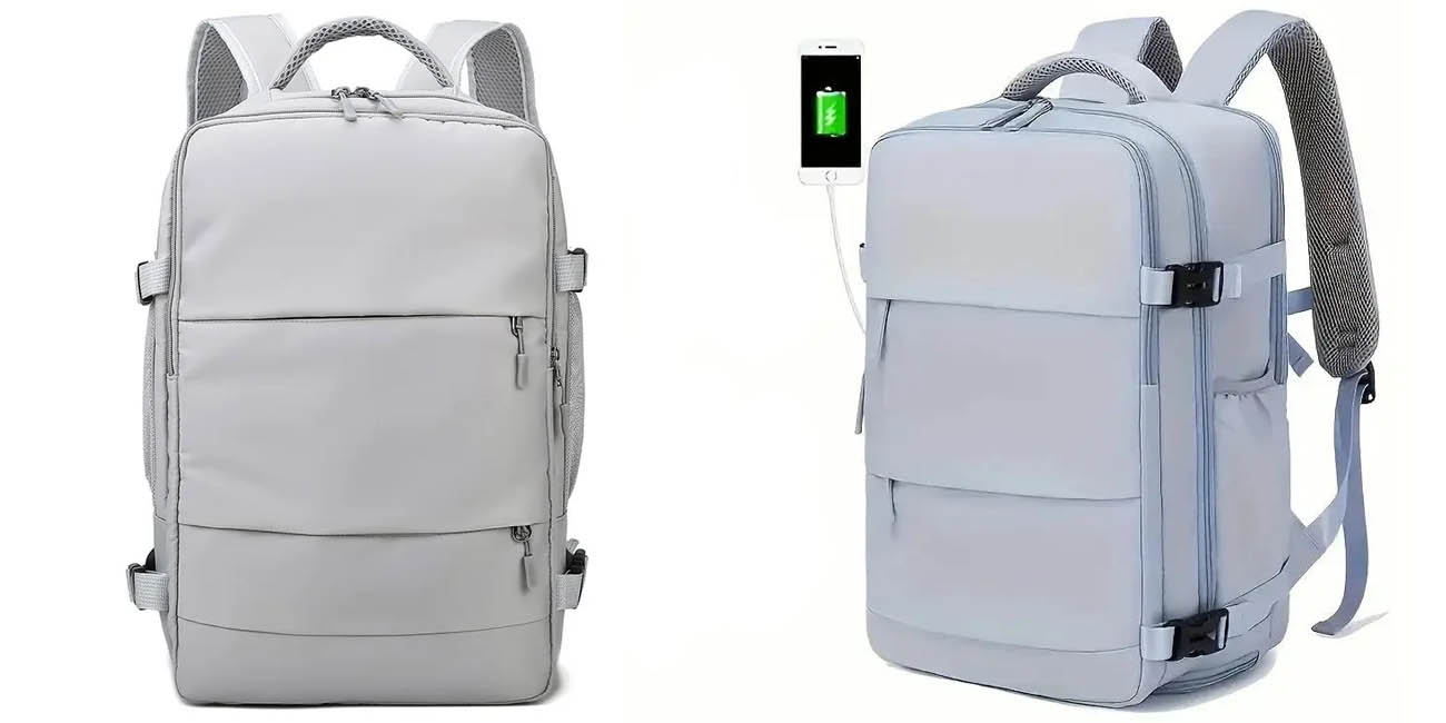 Mochila de viaje Vodiu con puerto de carga USB
