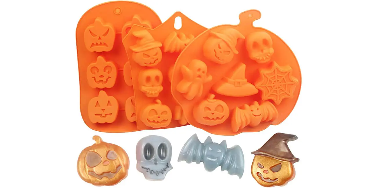 Pack 3x moldes de silicona TSLBW para Halloween