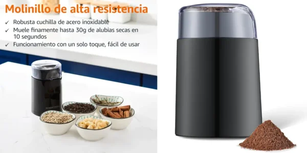 Molinillo de café eléctrico Amazon Basics