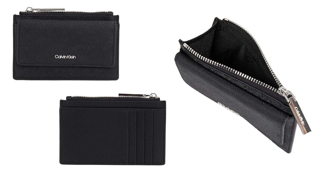 monedero tarjetero Calvin Klein Must Zip Flap para mujer
