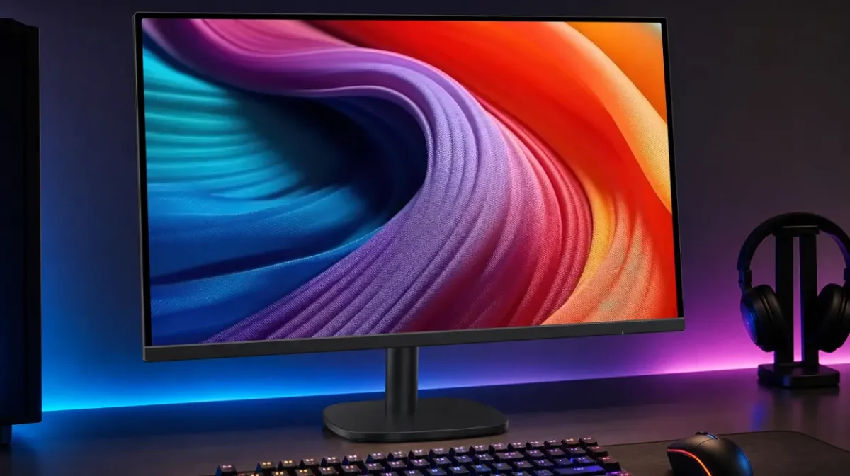 Monitor Amazon Basics de 27 pulgadas Full HD con 100 Hz, hub USB y altavoces integrados