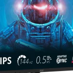 Monitor gaming AOC de 27 pulgadas y 144Hz, panel IPS con HDR10 y Adaptive Sync