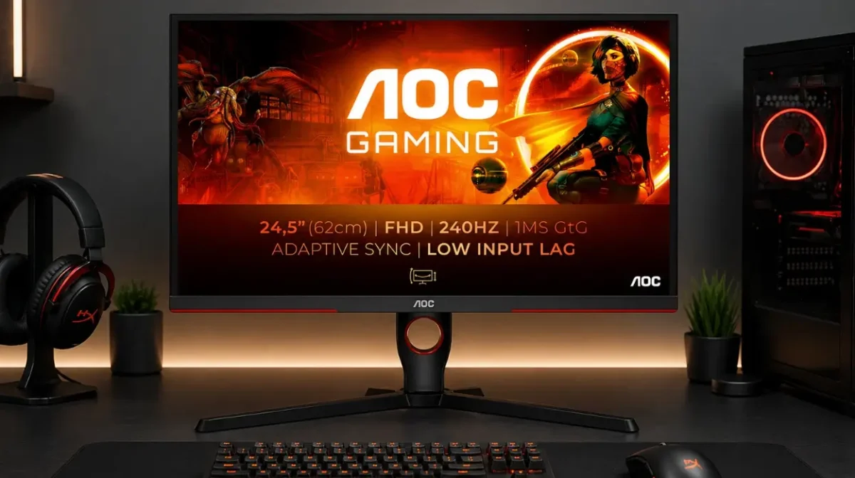 Monitor competitivo de verdad: AOC Gaming 25G3ZM/BK monitor de 25 pulgadas, 240Hz y 0,5 ms para jugar con ventaja