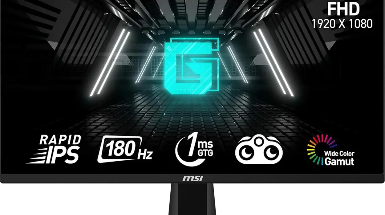Monitor gaming MSI G255F de 24.5" FHD con 180 Hz y 1 ms