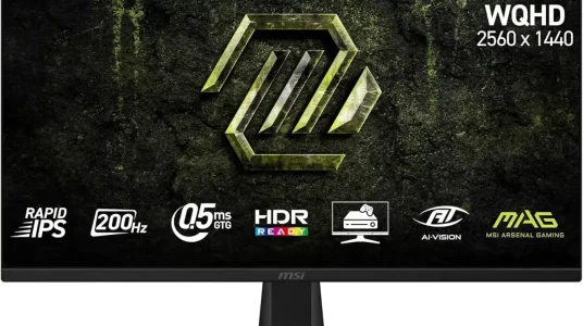 Monitor gaming MSI MAG 275QFA E20 de 27" con WQHD Rapid IPS, 200 Hz y AMD FreeSync