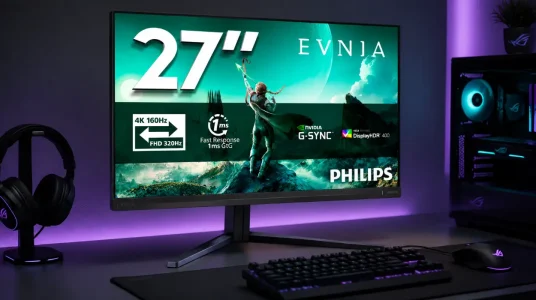 Monitor Philips Evnia 27M2N3800A de 27 pulgadas con 160 Hz y HDR400