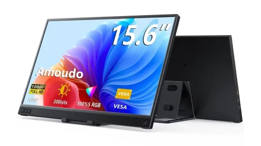 Monitor portátil Amoudo FHD de 15.6"