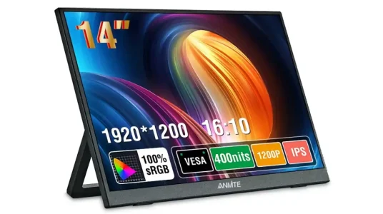 Monitor táctil portátil Anmite Full HD de 14"