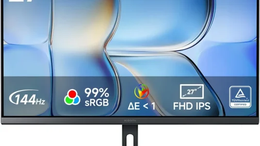Monitor Xiaomi A27i de 27" con panel IPS, 144Hz y FreeSync para una experiencia visual cómoda