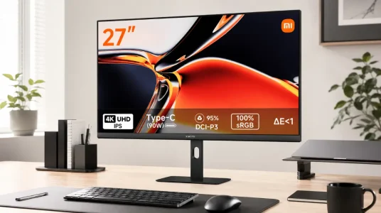 Monitor Xiaomi A27Ui 4K de 27" con carga inversa y cuidado ocular