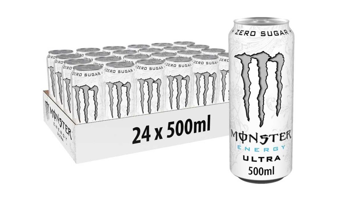Pack de 24 latas de Monster Ultra White Zero de 500 ml cada una