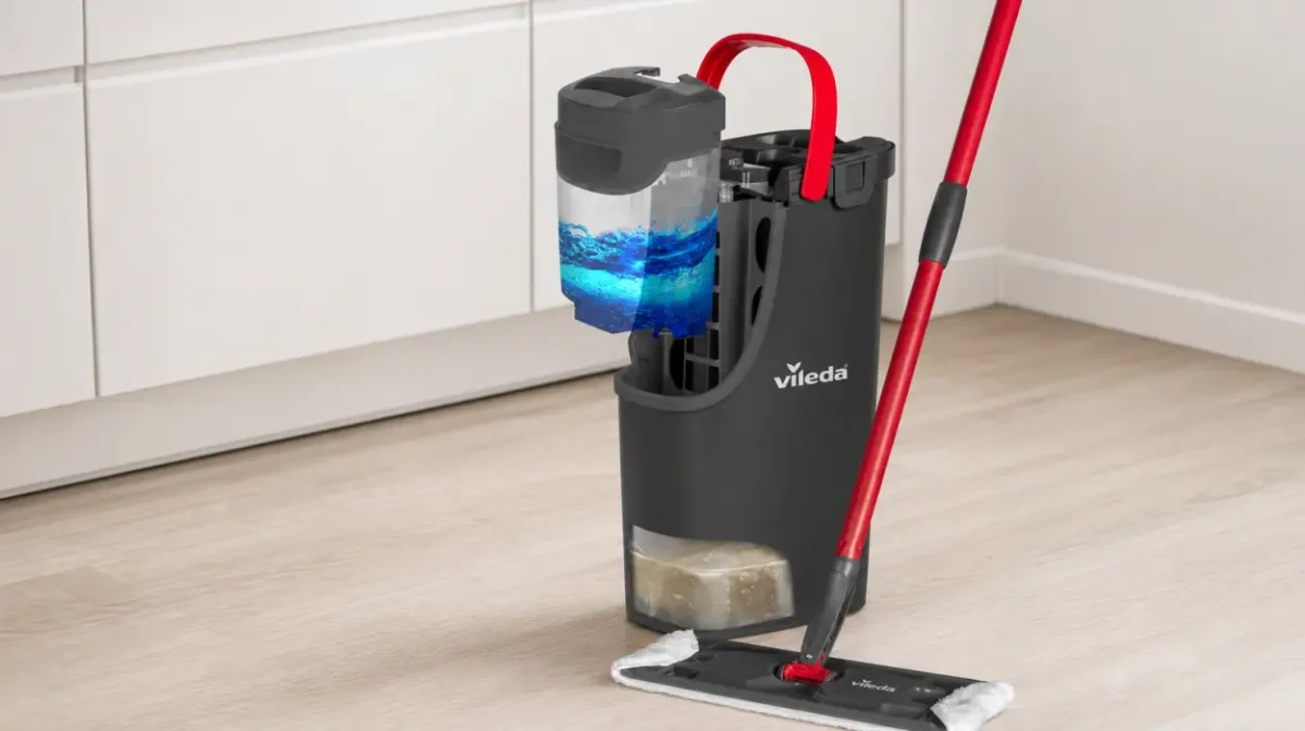 🧽 ¿Agua limpia o sucia? La mopa Vileda H2PRO las mantiene separadas y ocupa poco al guardarla