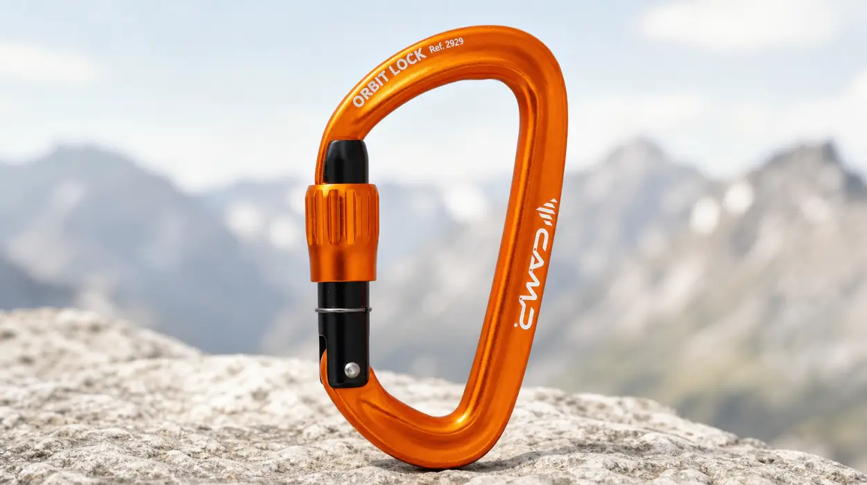 Mosquetón C.A.M.P. Orbit Lock: compacto y seguro para anclajes