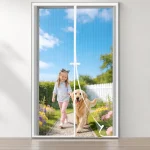 Mosquitera de puerta NOZIT DOOR magnética de 105 x 215 cm con cierre automático
