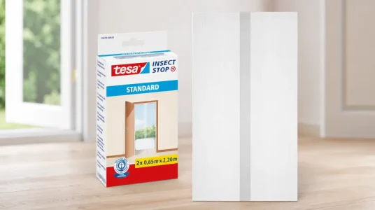 Mosquitera Tesa Insect Stop Standard para puertas, con 2 mallas de 65 x 220 cm