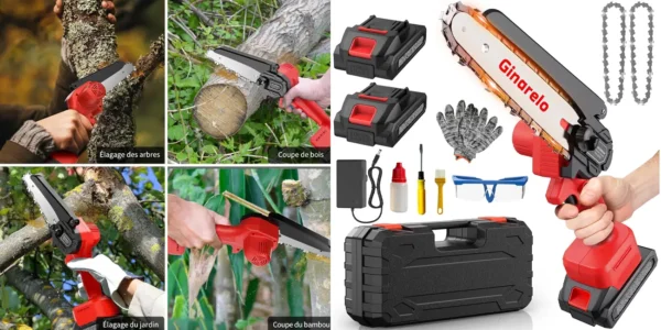 Mini motosierra de mano Ginarelo de 800W