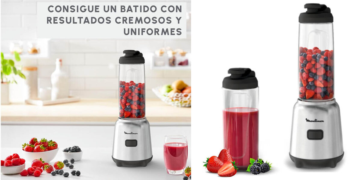 Batidora smoothie Moulinex Mix & Move LM15FD