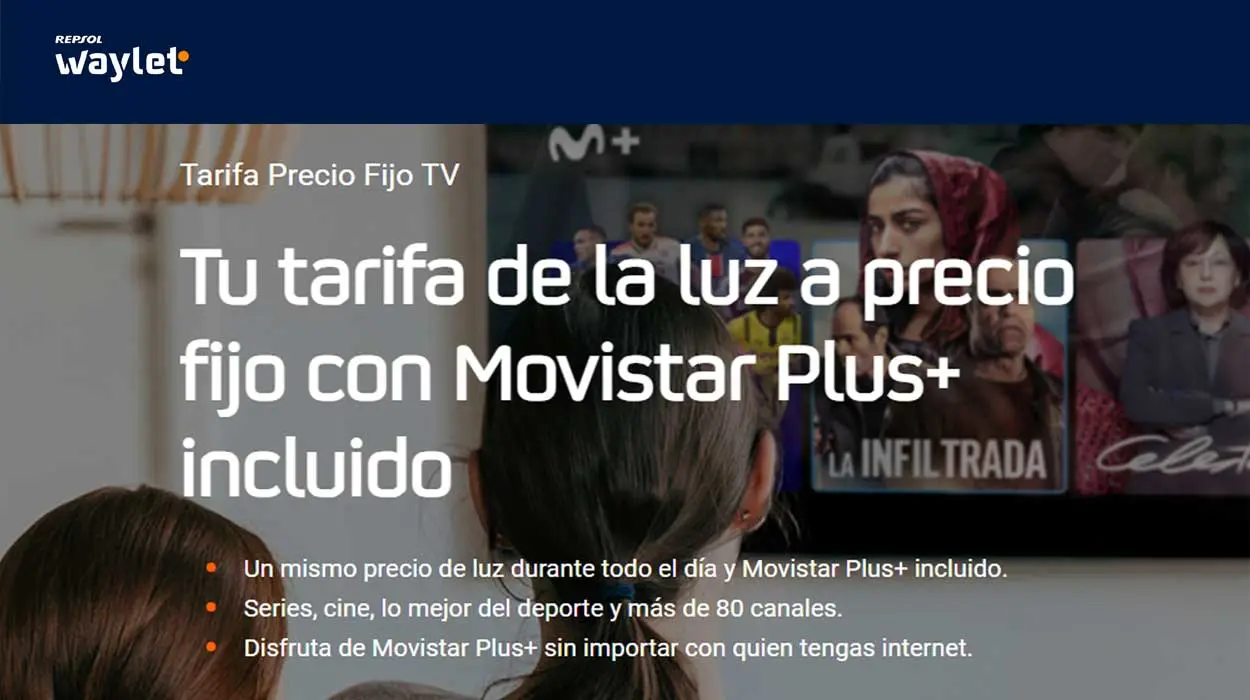 Waylet incluye Movistar + en tarifa de la luz