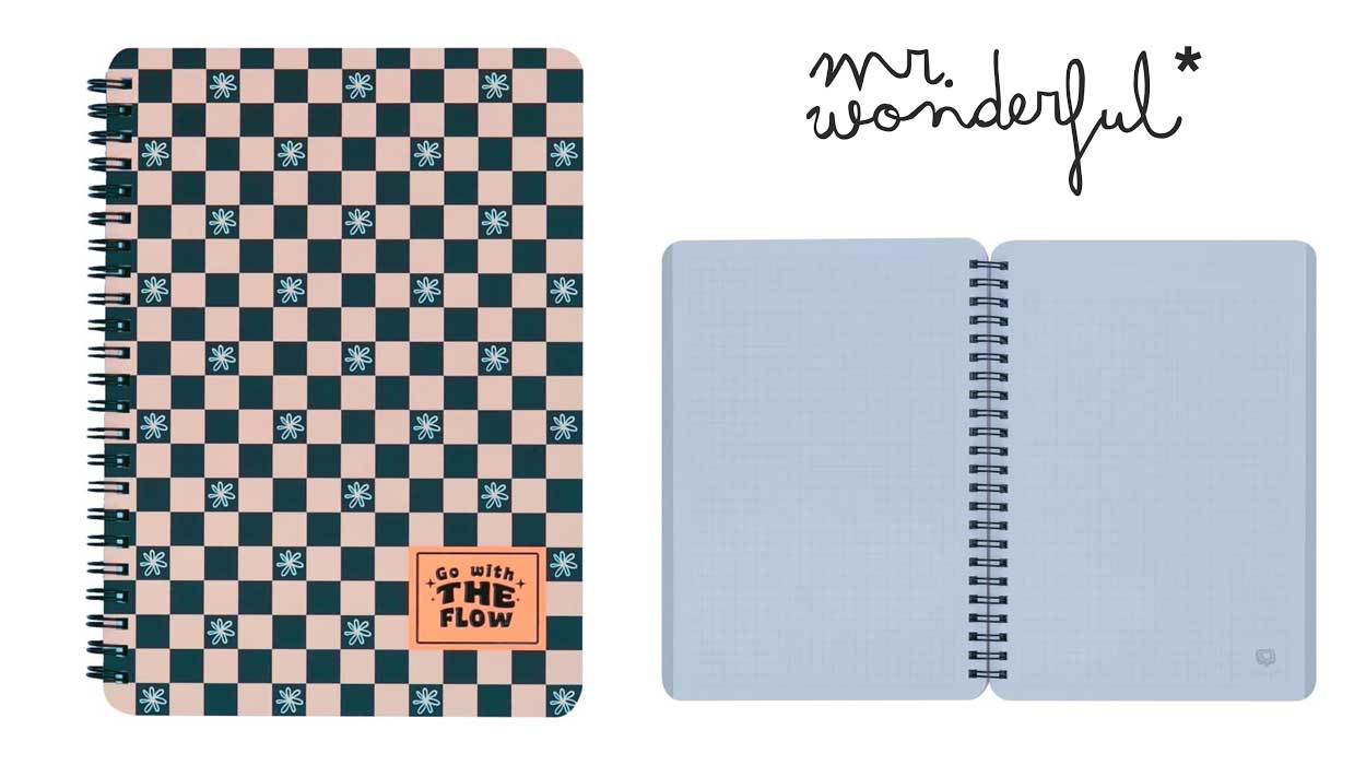 Mr Wonderful Libreta A5 Go With The Flow