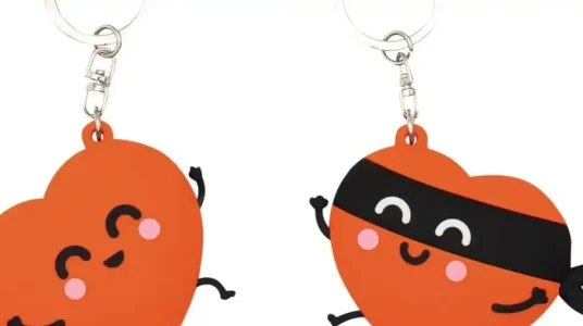 Chollo mr. wonderful - set de 2 llaveros - corazón y corazón bandido