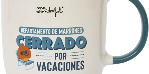 Chollo mr. wonderful taza departamento de marrones cerrado por vacaciones