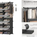 mueble zapatero grande Songmics con 10 compartimentos
