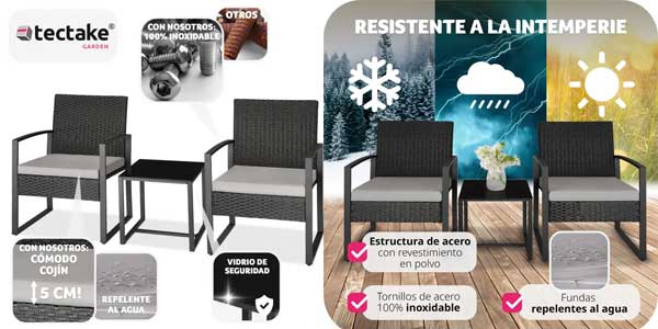 Muebles de jardín Tectake Granada chollo