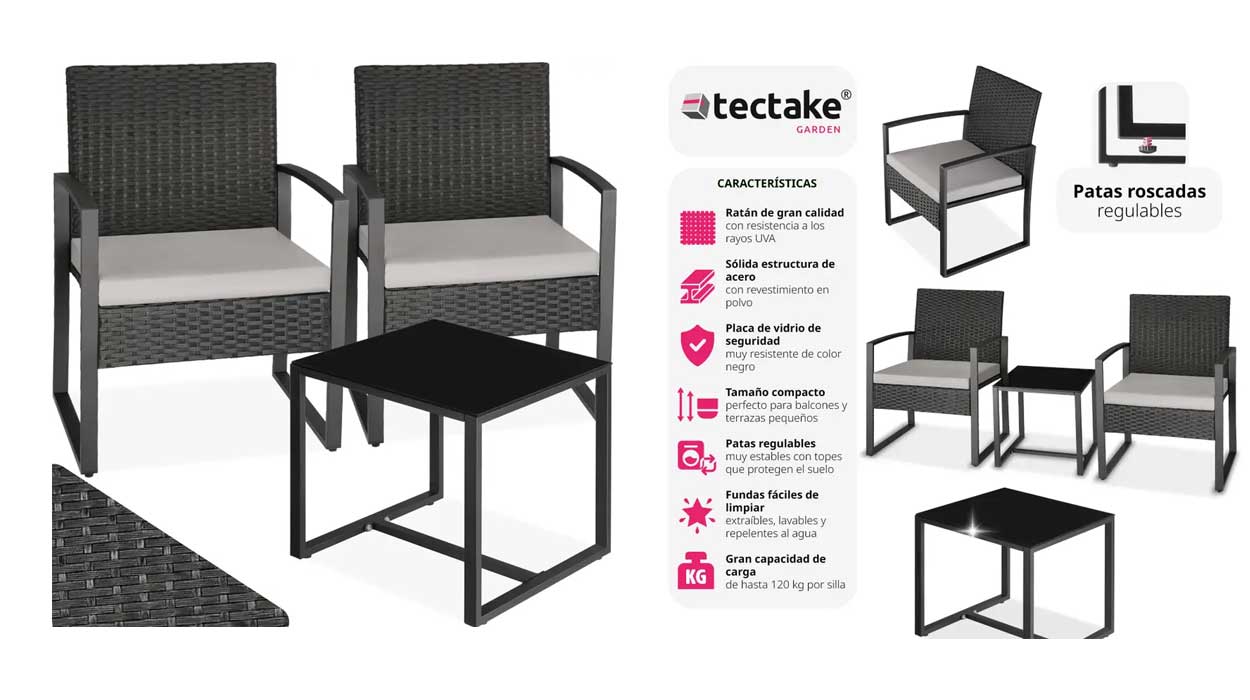 Muebles de jardín Tectake Granada Oferta