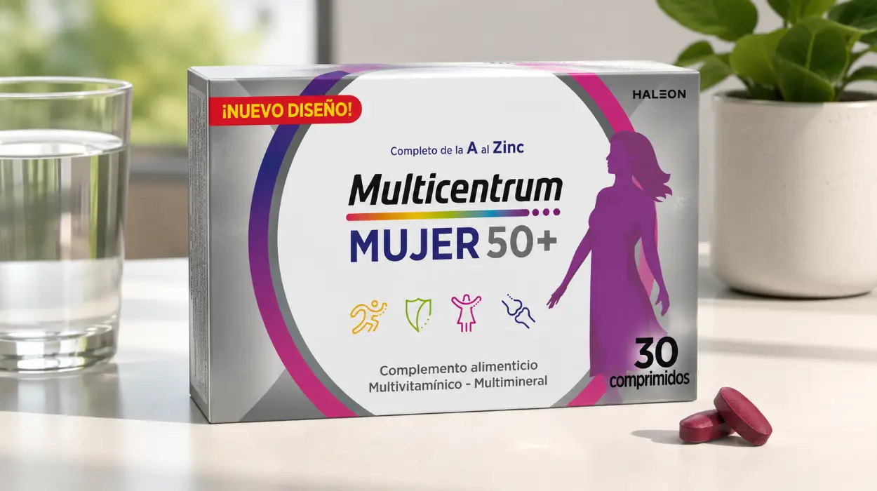 Refuerza tu vitalidad después de los 50 con Multicentrum Mujer 50+ y sus 13 vitaminas