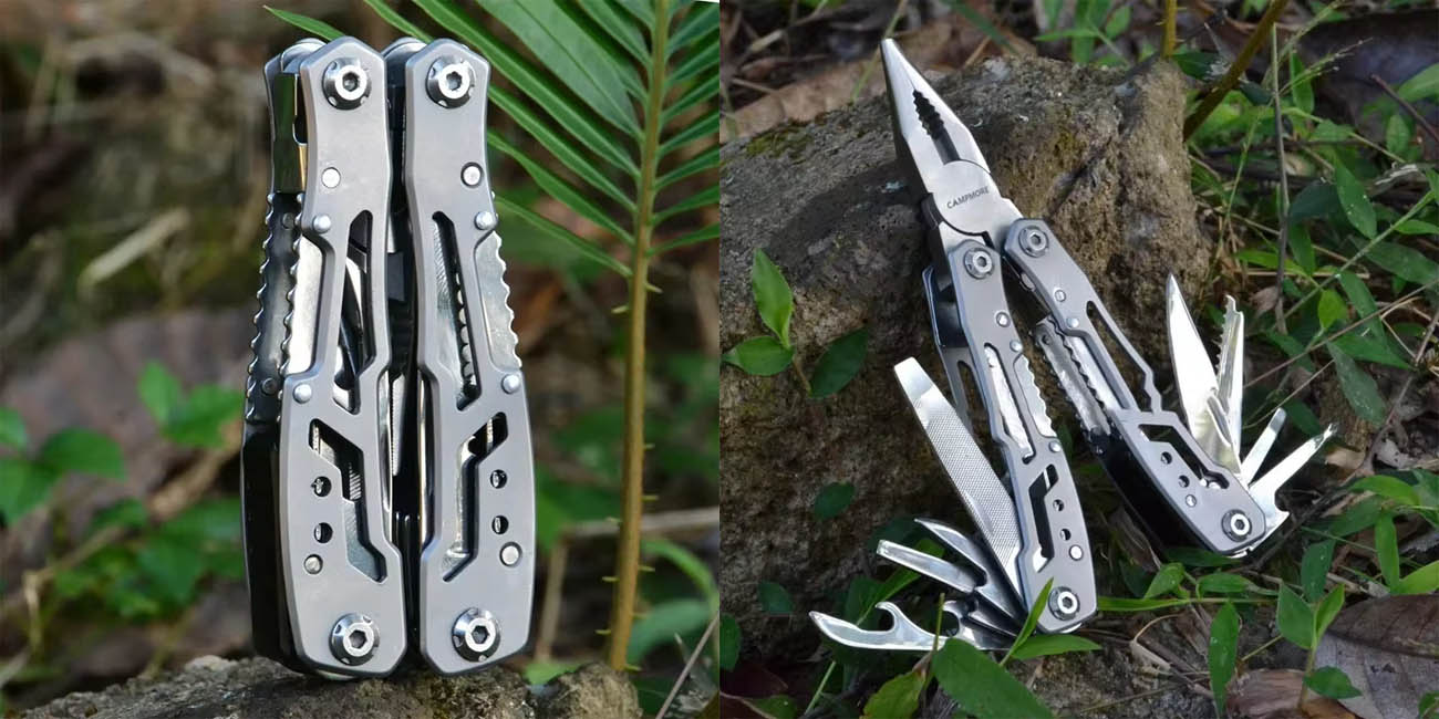 Multiherramienta plegable de acero inoxidable