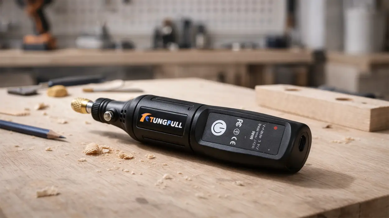 Multiherramienta rotativa Tungfull inalámbrica con accesorios