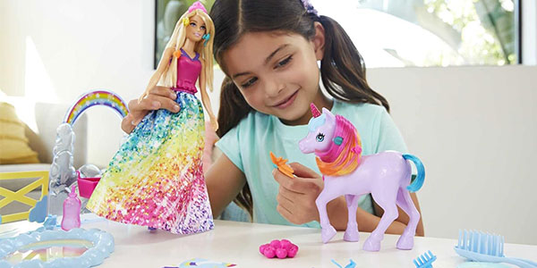 Barbie Dreamtopia con unicornio y accesorios barata