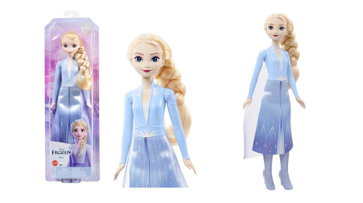Muñeca Elsa traje Viaje Mattel Frozen barata