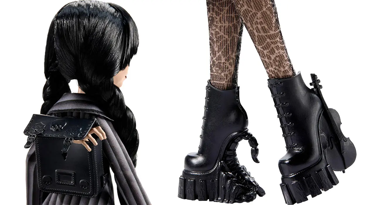 Muñeca Monster High Miércoles Addams con accesorios