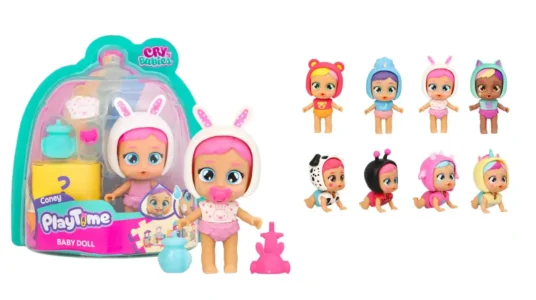 muñeca sorpresa Bebés Llorones Playtime Day Care con 5 accesorios
