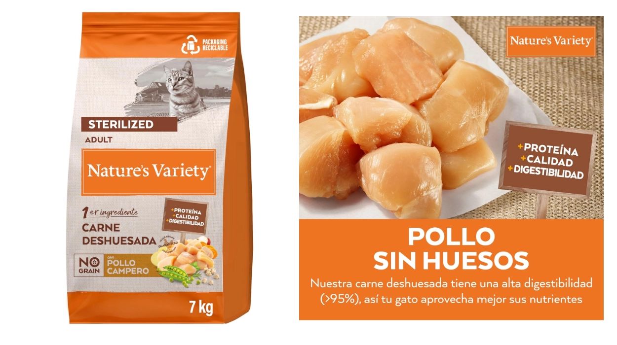 natures-variety-no-grain-pienso-para-gatos-esterilizados-con-pollo-de-7kg