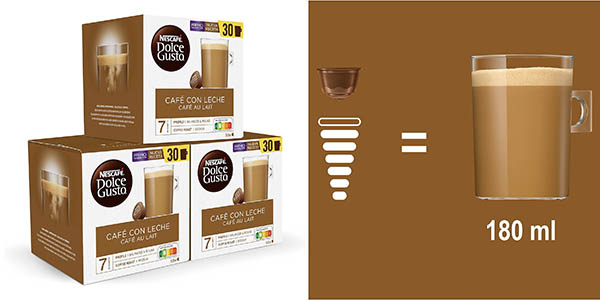 Nescafé Dolce Gusto café leche cápsulas pack oferta