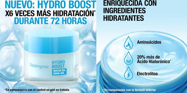 Neutrogena Hydro Boost gel agua oferta