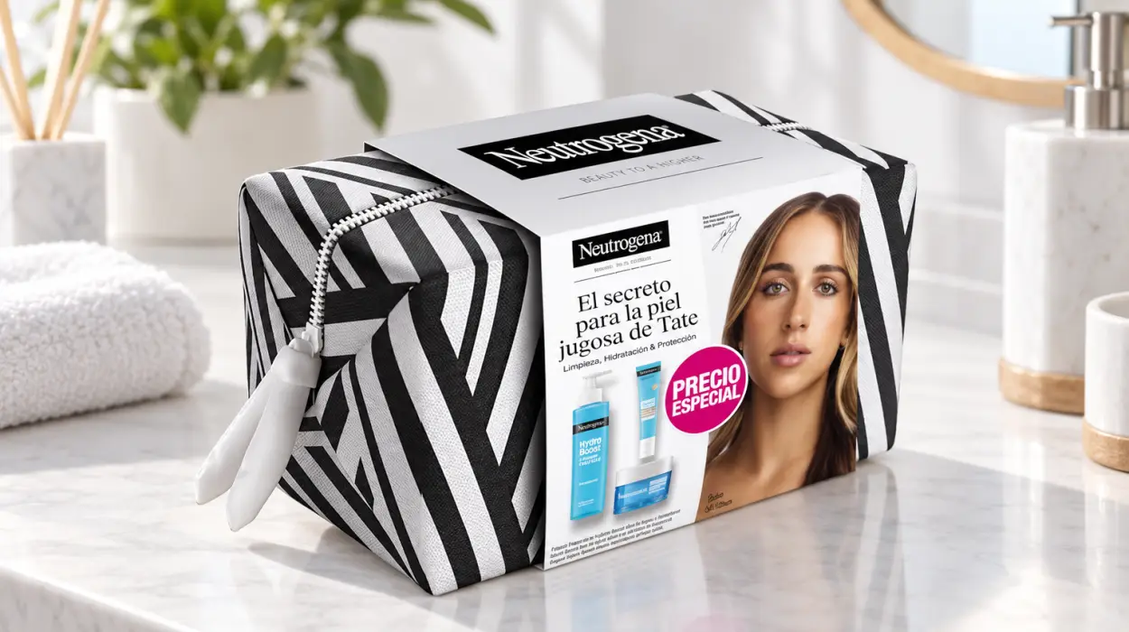 Set facial Neutrogena Hydro Boost con limpiador de 200 ml, gel de agua de 50 ml y SPF 50 de 15 ml