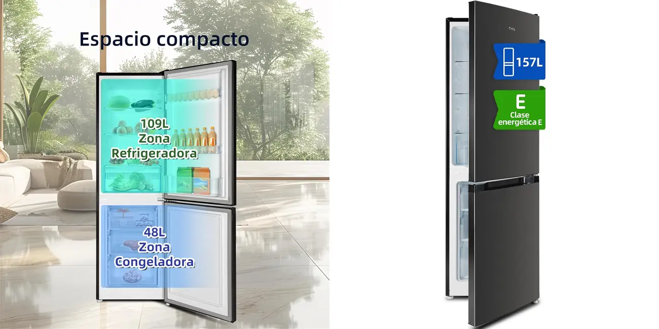 Frigorífico combi CHiQ FBM157L42 de 157 litros
