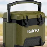 Nevera IGLOO BMX 25 verde con capacidad de 23 litros, perfecta para camping y entornos exigentes