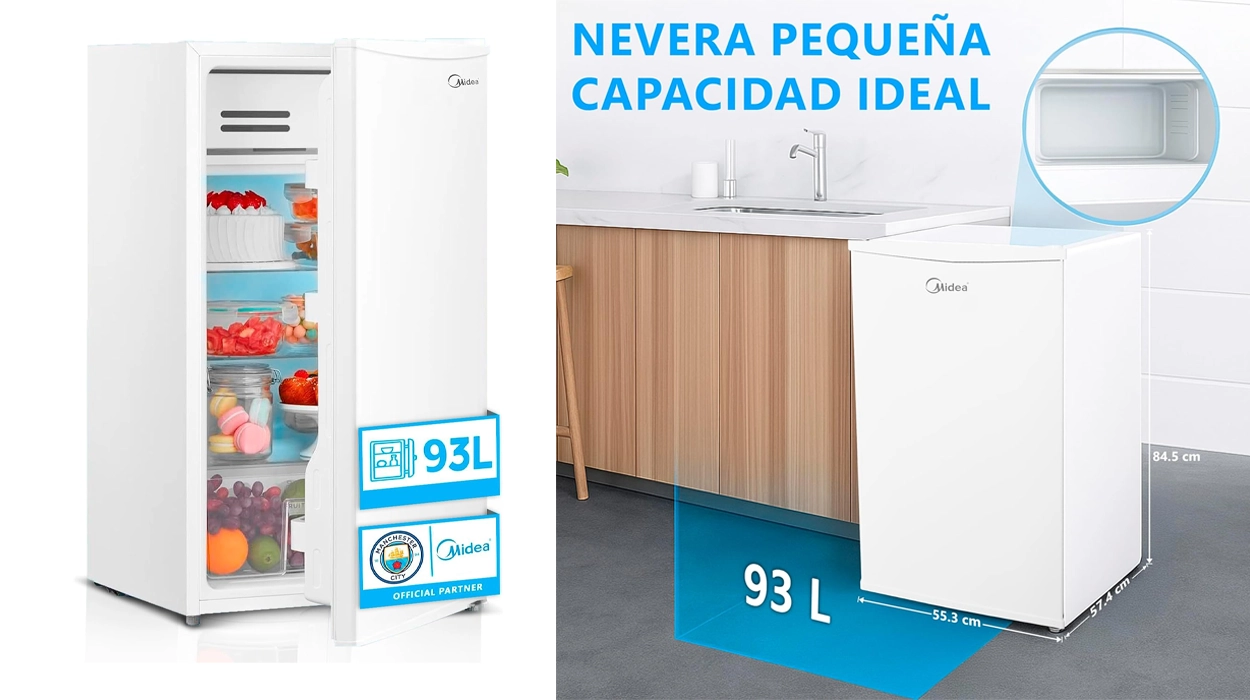 nevera pequeña Midea de 93 litros