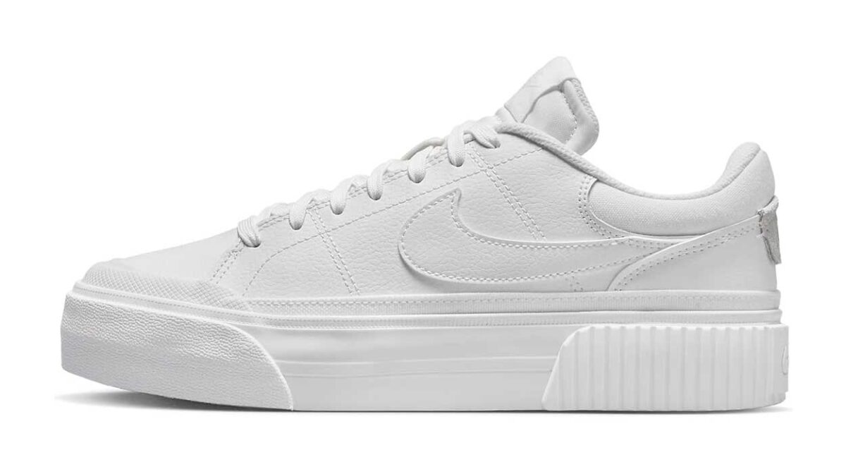 Hoy es el mejor día para hacerte con estas NIKE Court de piel con plataforma sin pagar un dineral