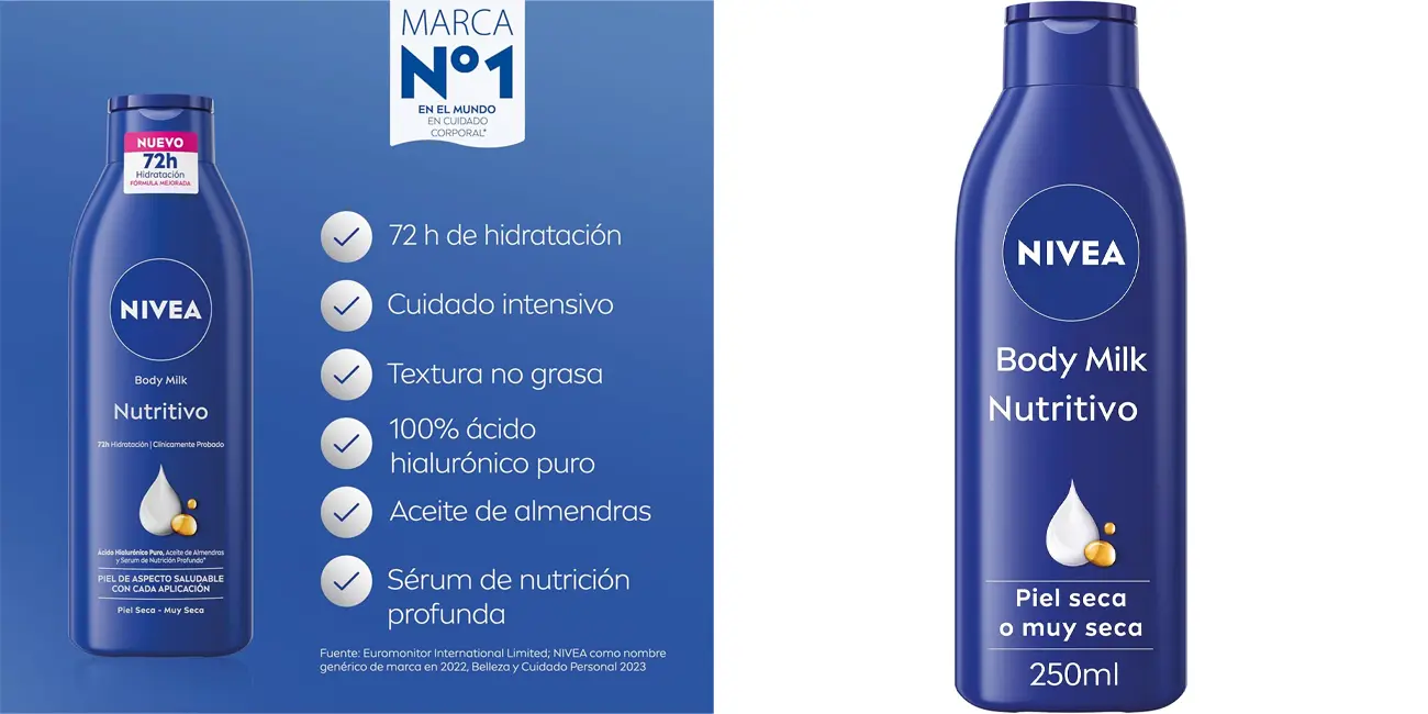 Nivea Body Milk Nutritivo de 250 ml