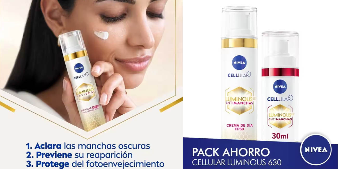 nivea Luminous630 crema día sérum chollo