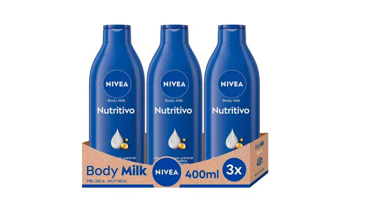 Pack x3 Nivea Body Milk Nutritivo de 400 ml