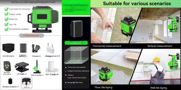 Nivel láser 360º DWiusty 4D