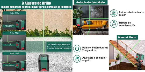 Nivel láser HYCHIKA autonivelante